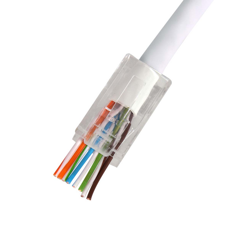 QCRJ45 CAT 6 U Quick connect U/UTP CAT6 dataconnector RJ45 met witte thule Shopconcept