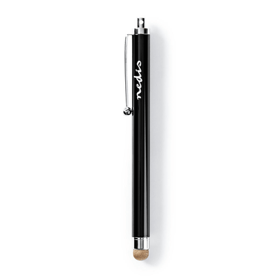 Stylus Pen Gebruikt voor: Smartphone / Tablet Koperdoek Tip 1 Stuks Met clip Zwart