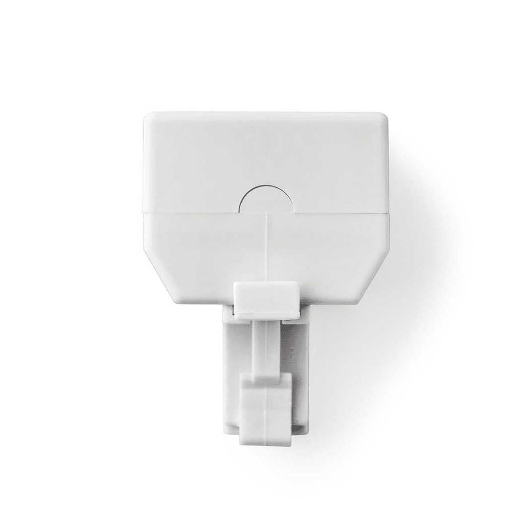 Telecom-Wandcontactdoos Type Aansluiting: RJ11 RJ11 Male 2x RJ11 4/6 Female Splitter ABS Wit