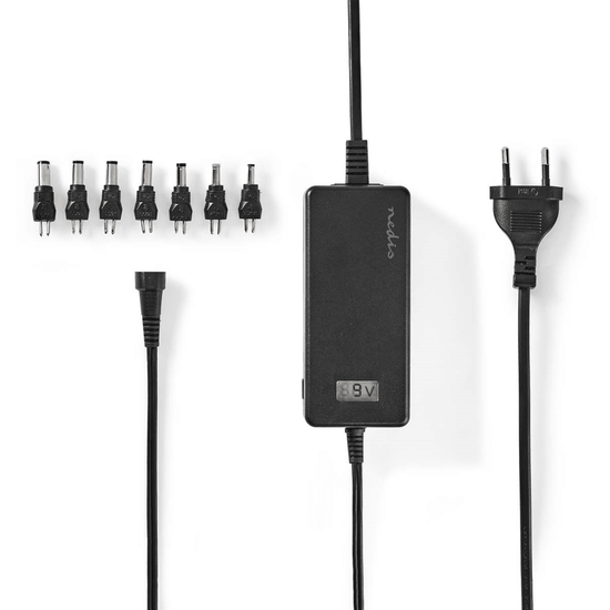 Universele AC-Stroomadapter 36 W 5 - 24 V DC 1.80 m 2.4 - 3.0 A 7 plug s Zwart