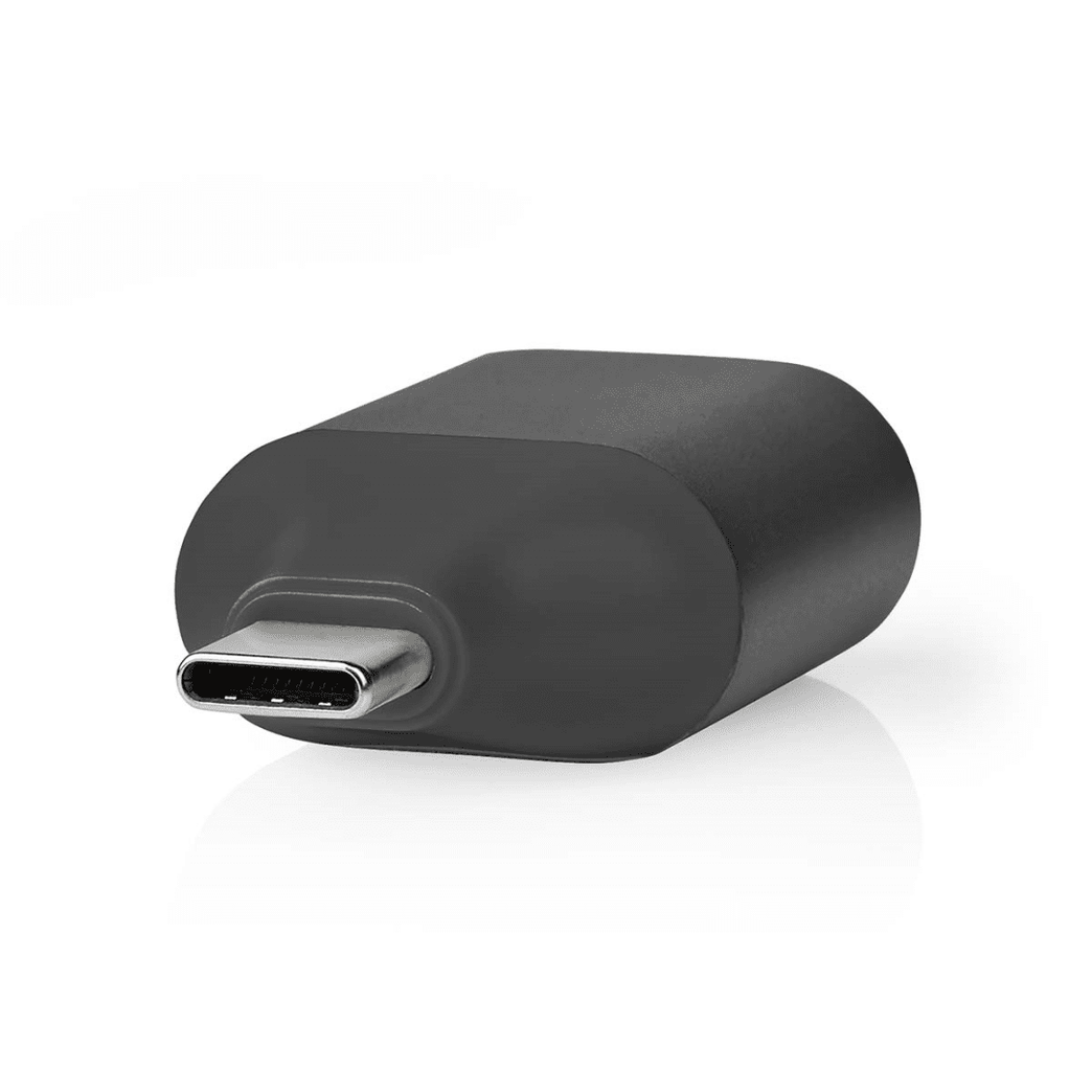 USB-C Adapter USB 3.2 Gen 1 USB-C Male VGA Female 15p Full HD 1080p Rond Vernikkeld Grijs / Zwart Envelop