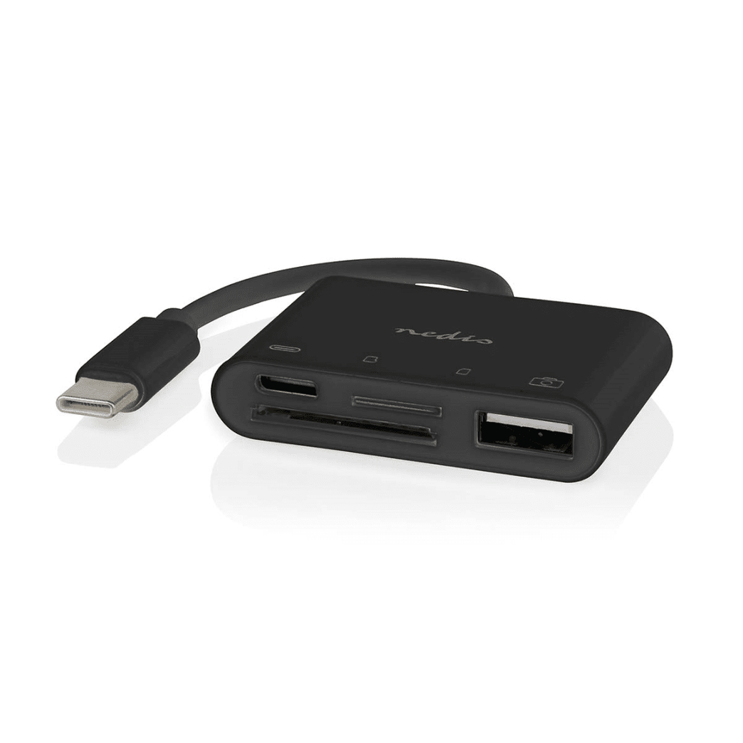 USB-Hub 1x USB-C 1x USB A / 1x USB-C 4-Poorts poort en USB 2.0 USB Gevoed SD & MicroSD