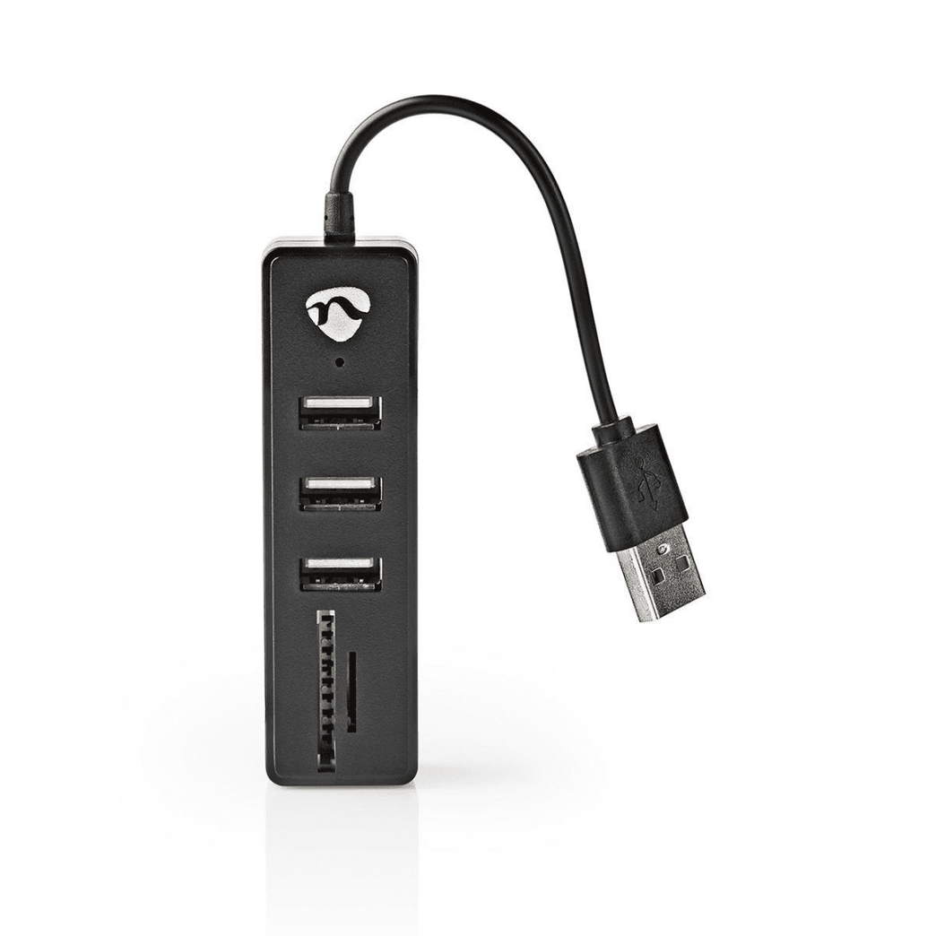 USB-Hub 3 poort en USB 2.0 USB Gevoed SD & MicroSD / 3x USB