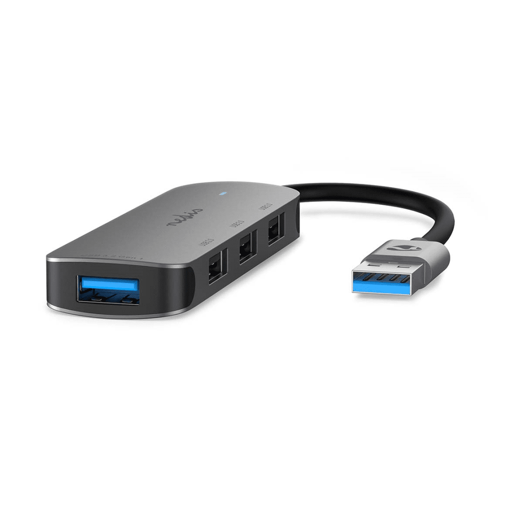 USB-Hub USB-A Male 4x USB A Female 4-Poorts poort en USB 2.0 / USB 3.2 Gen 1 USB Gevoed