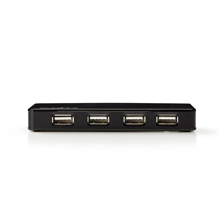 USB-Hub USB-A Male USB-A Female 7-Poorts poort en USB 2.0 Netvoeding / USB Gevoed 7x USB