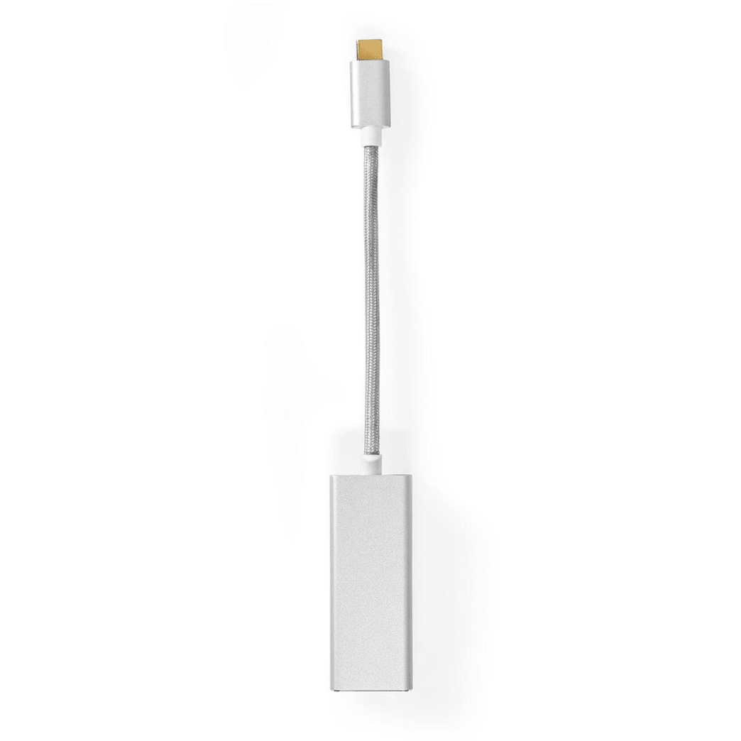 USB-netwerkadapter USB 3.2 Gen 1 1 Gbps USB-C Male RJ45 Female 0.20 m Rond Verguld Vertind-Koper Zilver Cover Window Box