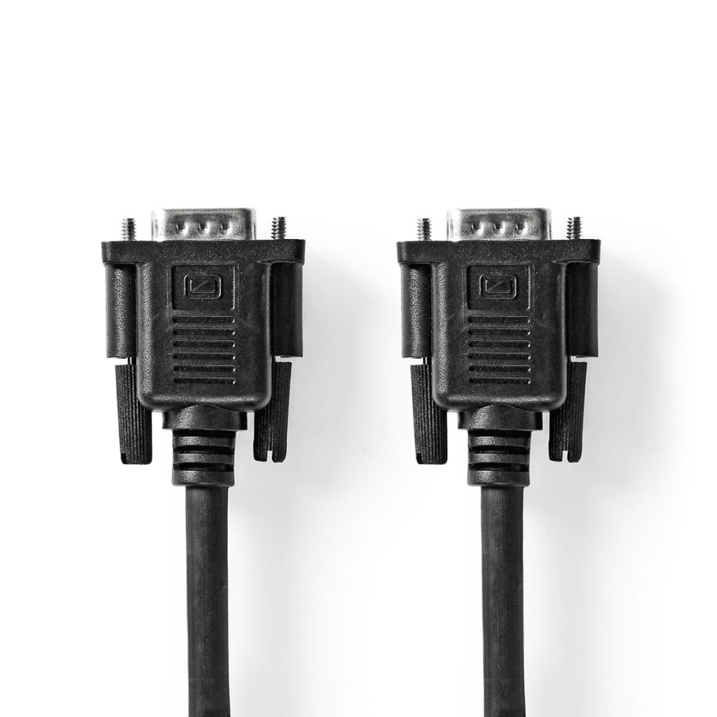 VGA-Kabel VGA Male VGA Female 15p Vernikkeld Maximale resolutie: 1280x800 5.00 m Rond ABS Zwart Label