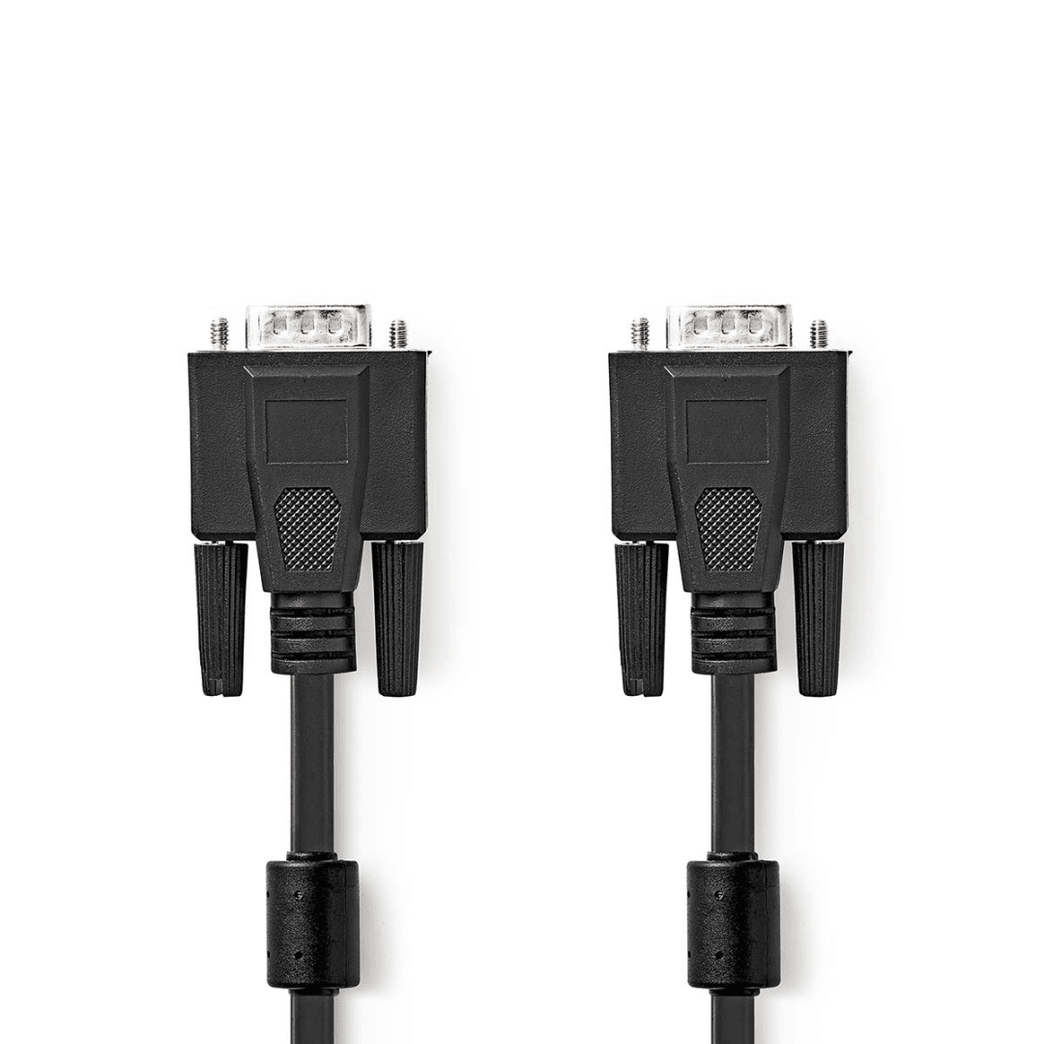 VGA-Kabel VGA Male VGA Male Vernikkeld Maximale resolutie: 1280x768 20.0 m Rond ABS Zwart Envelop